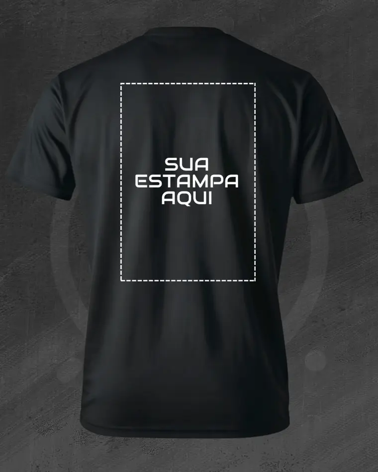 Costas centralizado - local de aplicação de estampa ORBI