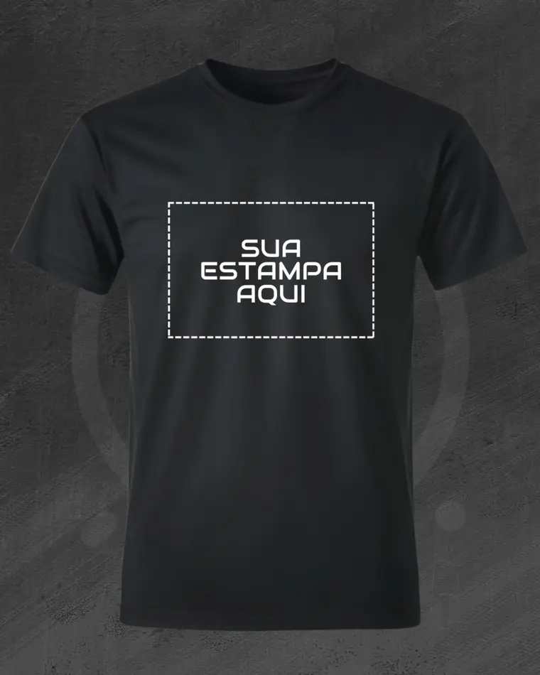 Frente centralizado - local de aplicação de estampa ORBI