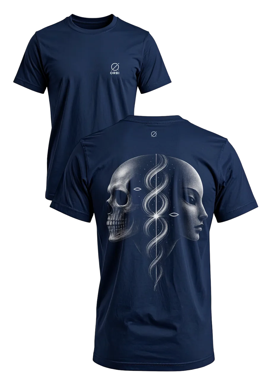 Fusão azul marinho - frente e costas