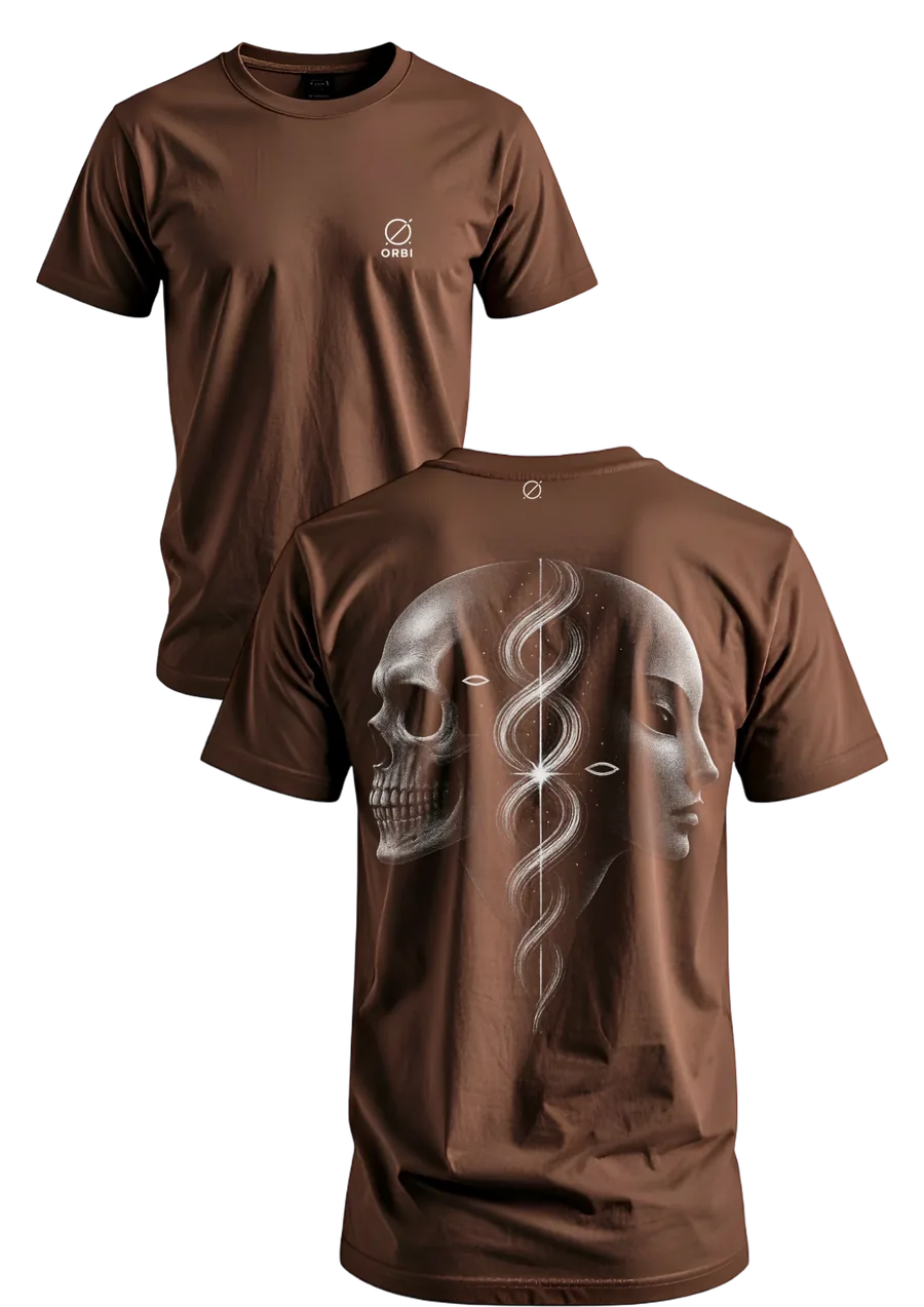 Fusão marrom - frente e costas