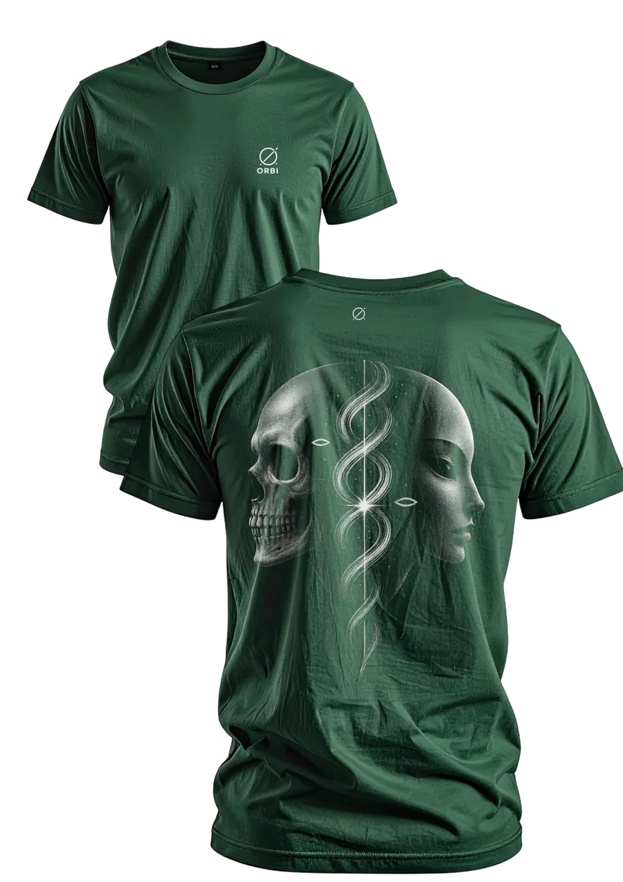 Fusão verde escuro - frente e costas