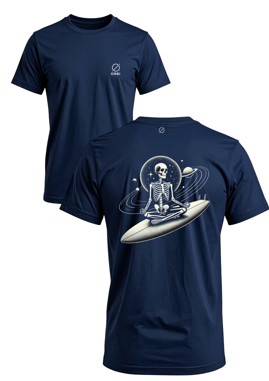 Gravetude azul marinho - frente e costas