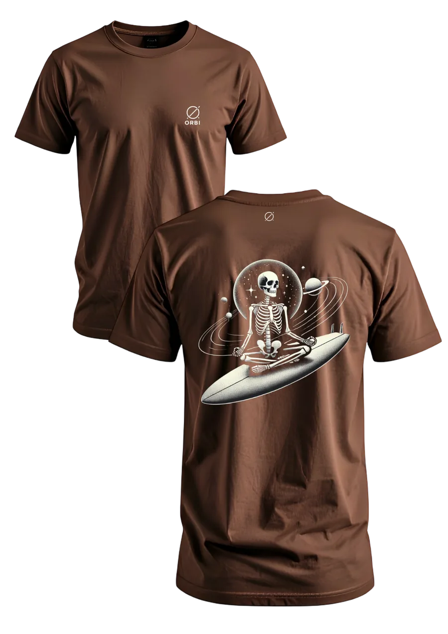 Gravetude marrom - frente e costas