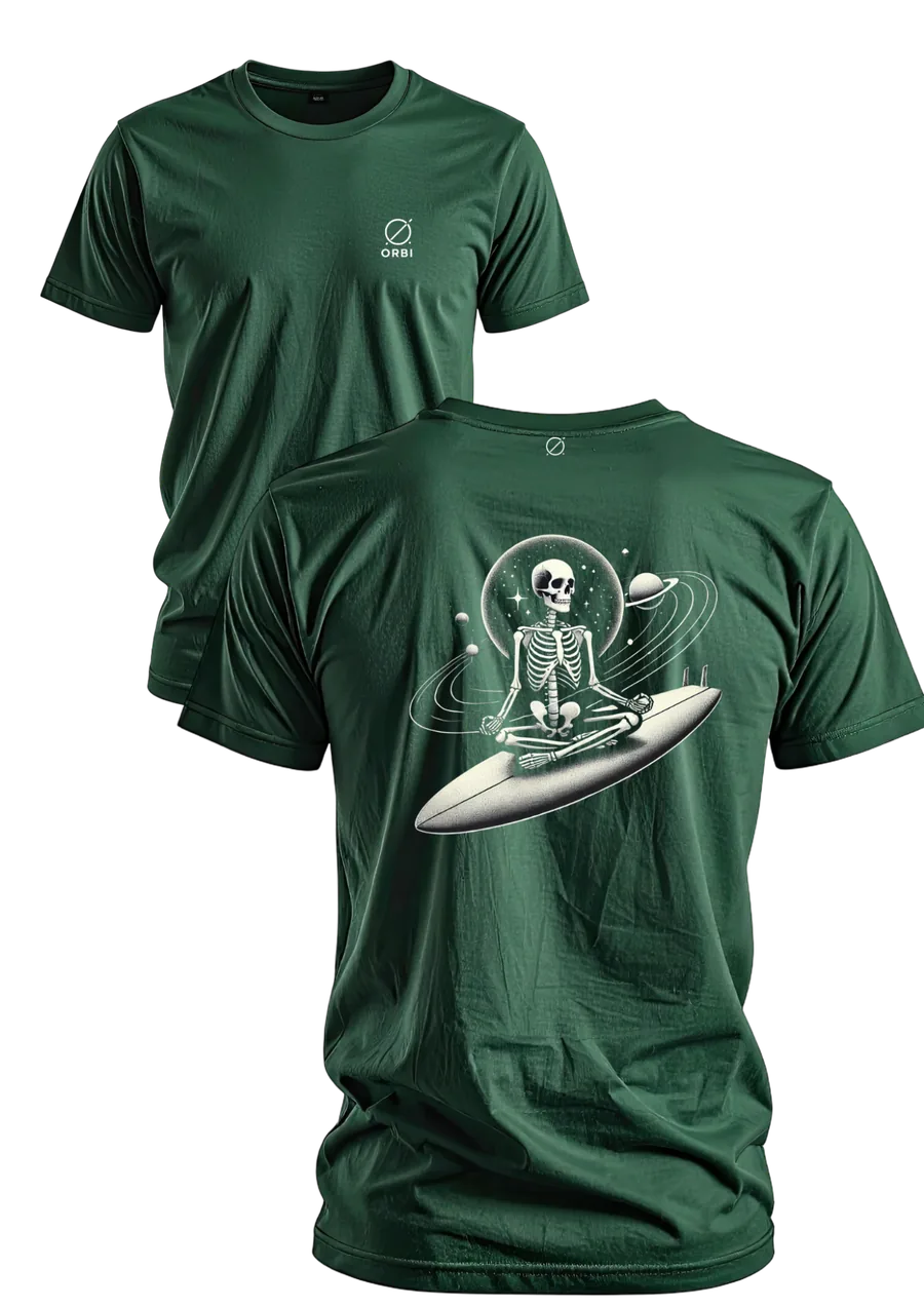 Gravetude verde escuro - frente e costas