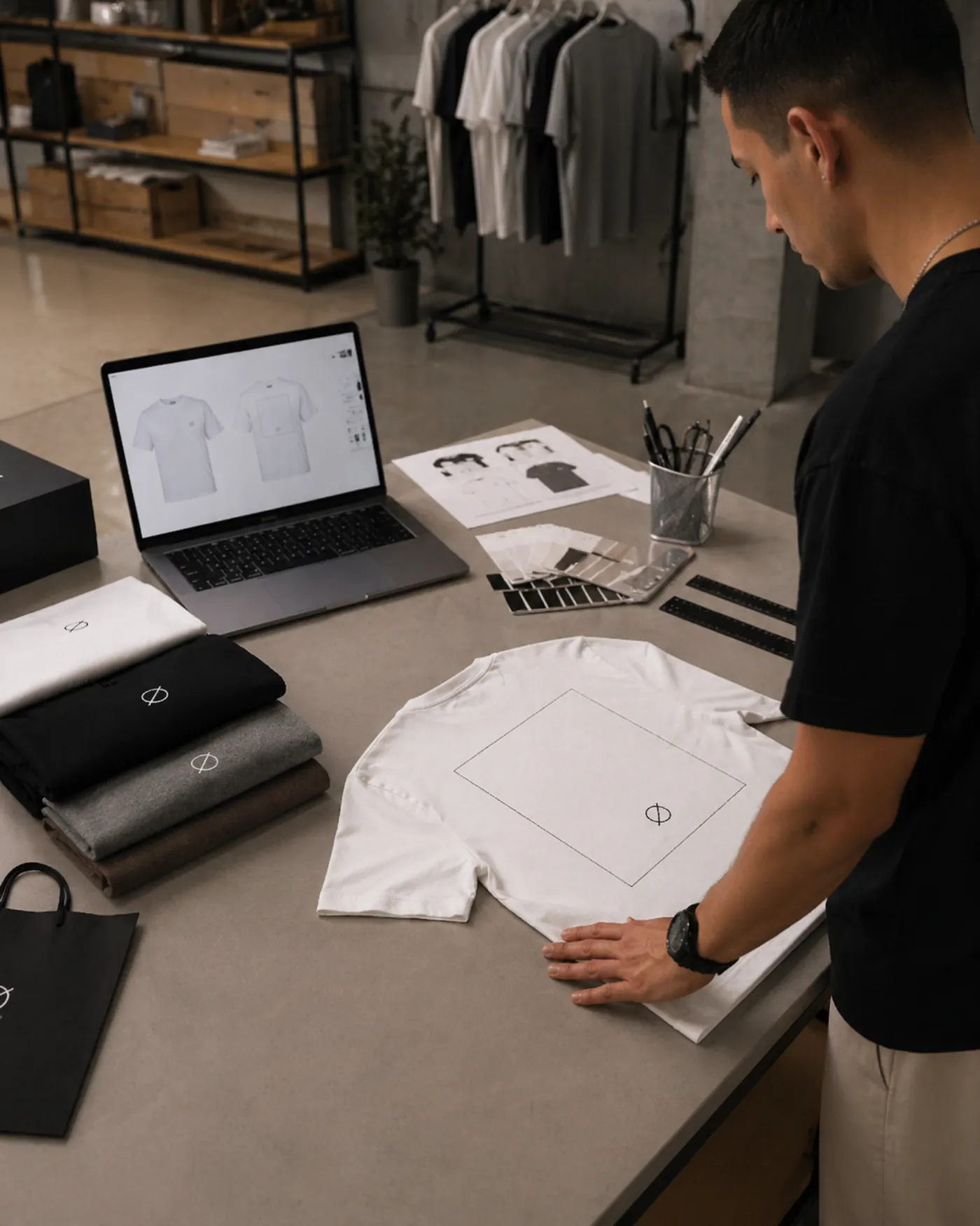 Organização da arte e mockup ORBI