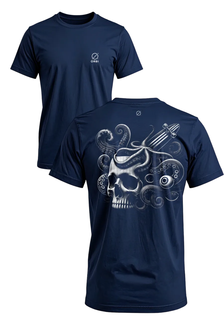 Polveira azul marinho - frente e costas