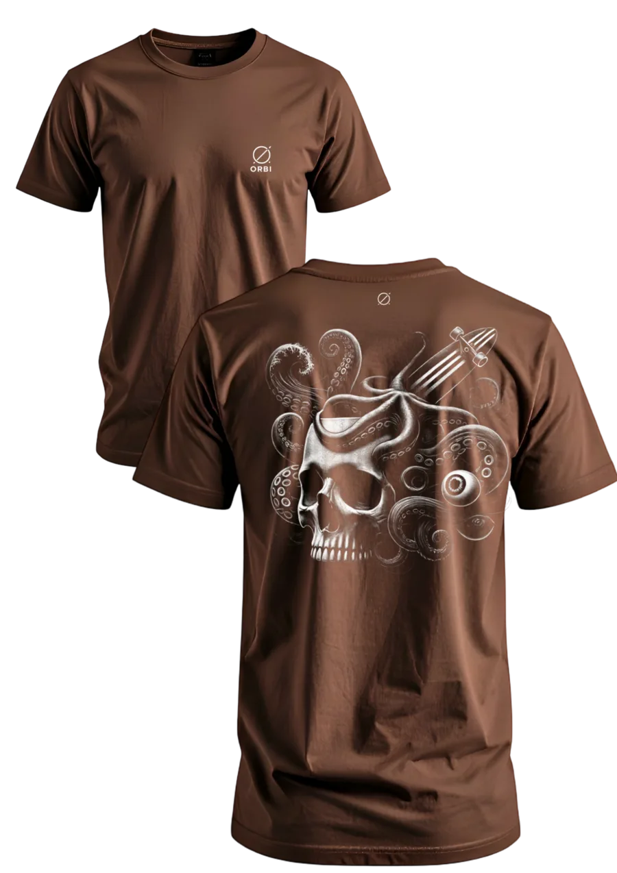 Polveira marrom - frente e costas