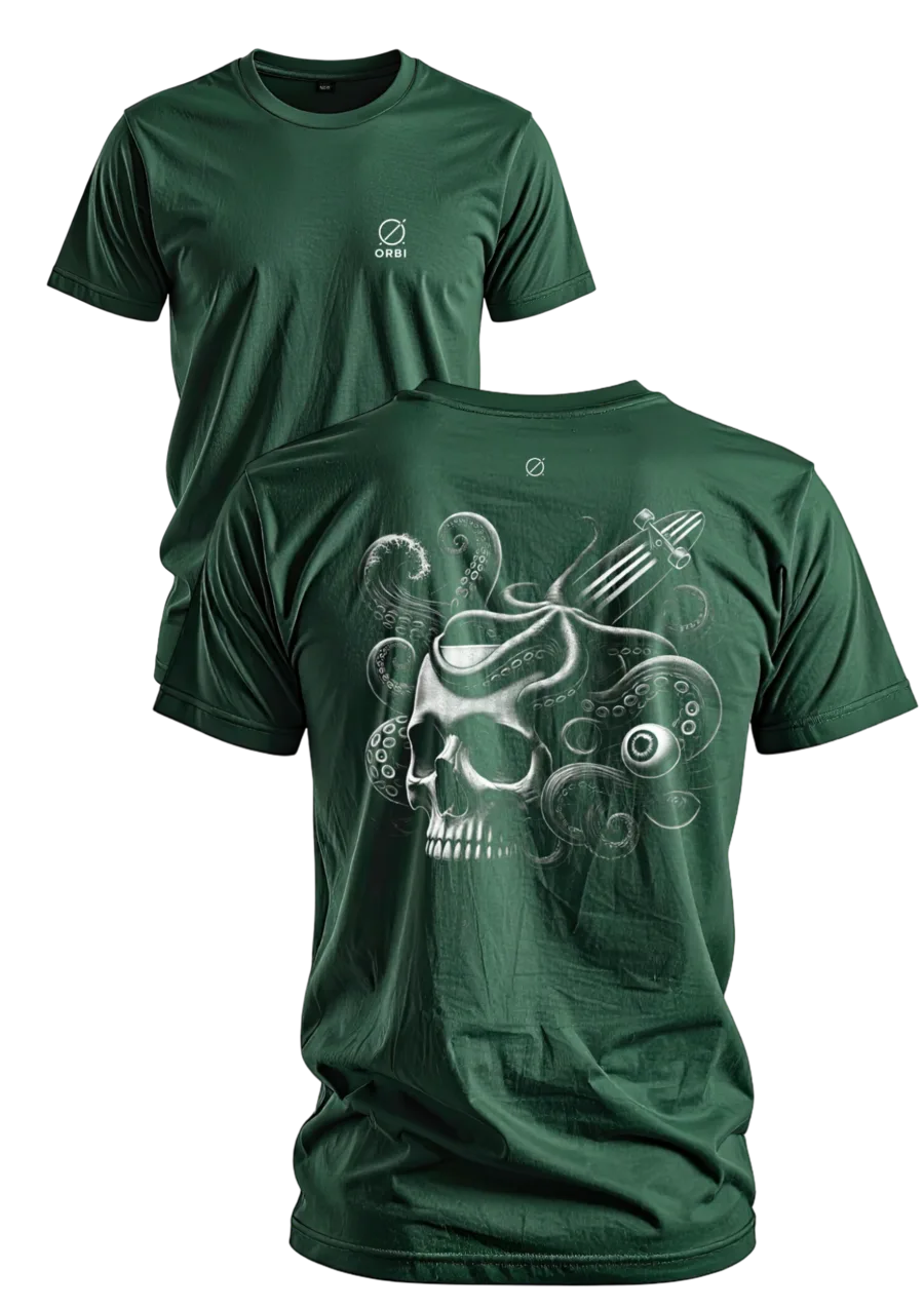 Polveira verde escuro - frente e costas